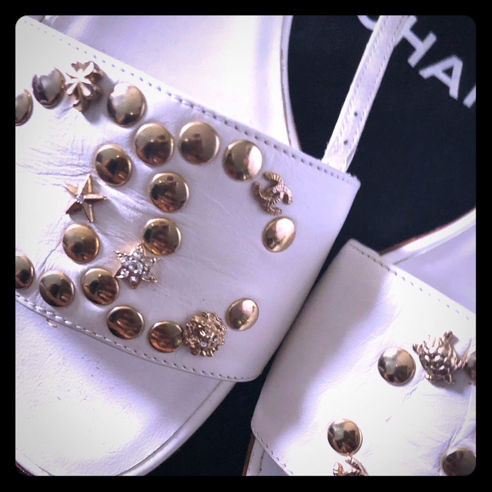Chanel sandals 👠 limited. sz 39 serial # posted